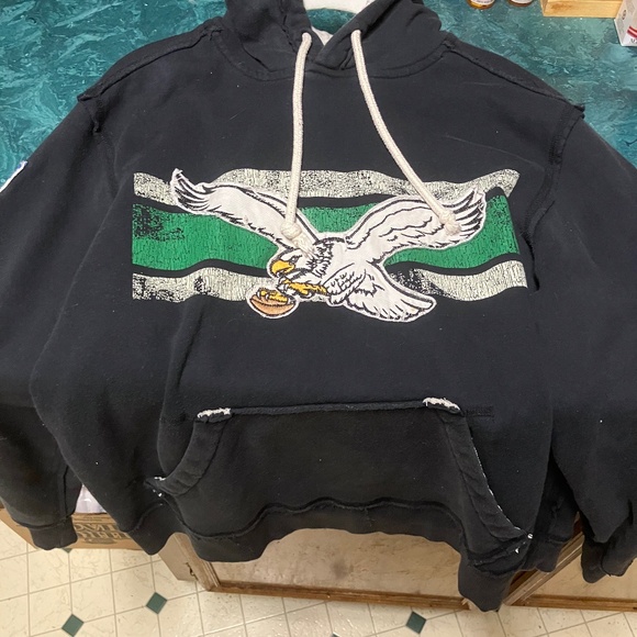 90’s Philadelphia Eagles Reebok Vintage Collection Retro NFL Hoody Mens Medium - Picture 1 of 6